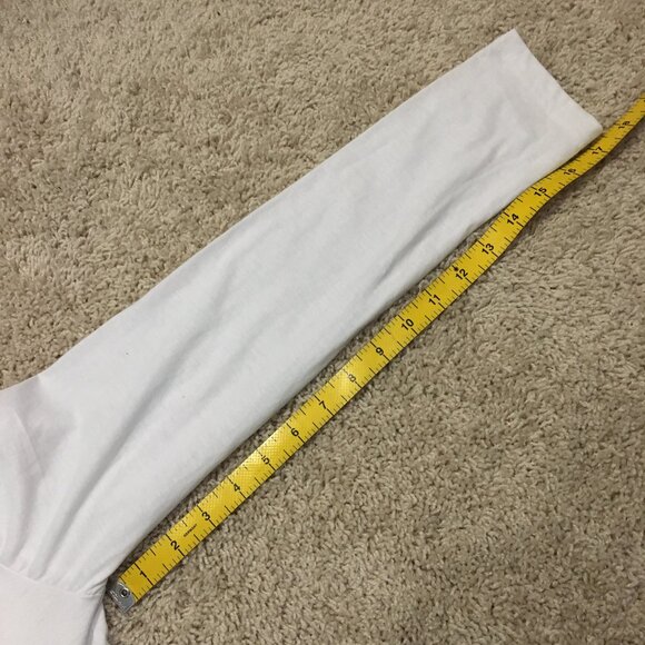 White Jersey Minty Pocket Cotton Pastelcore Top - Picture 11 of 11